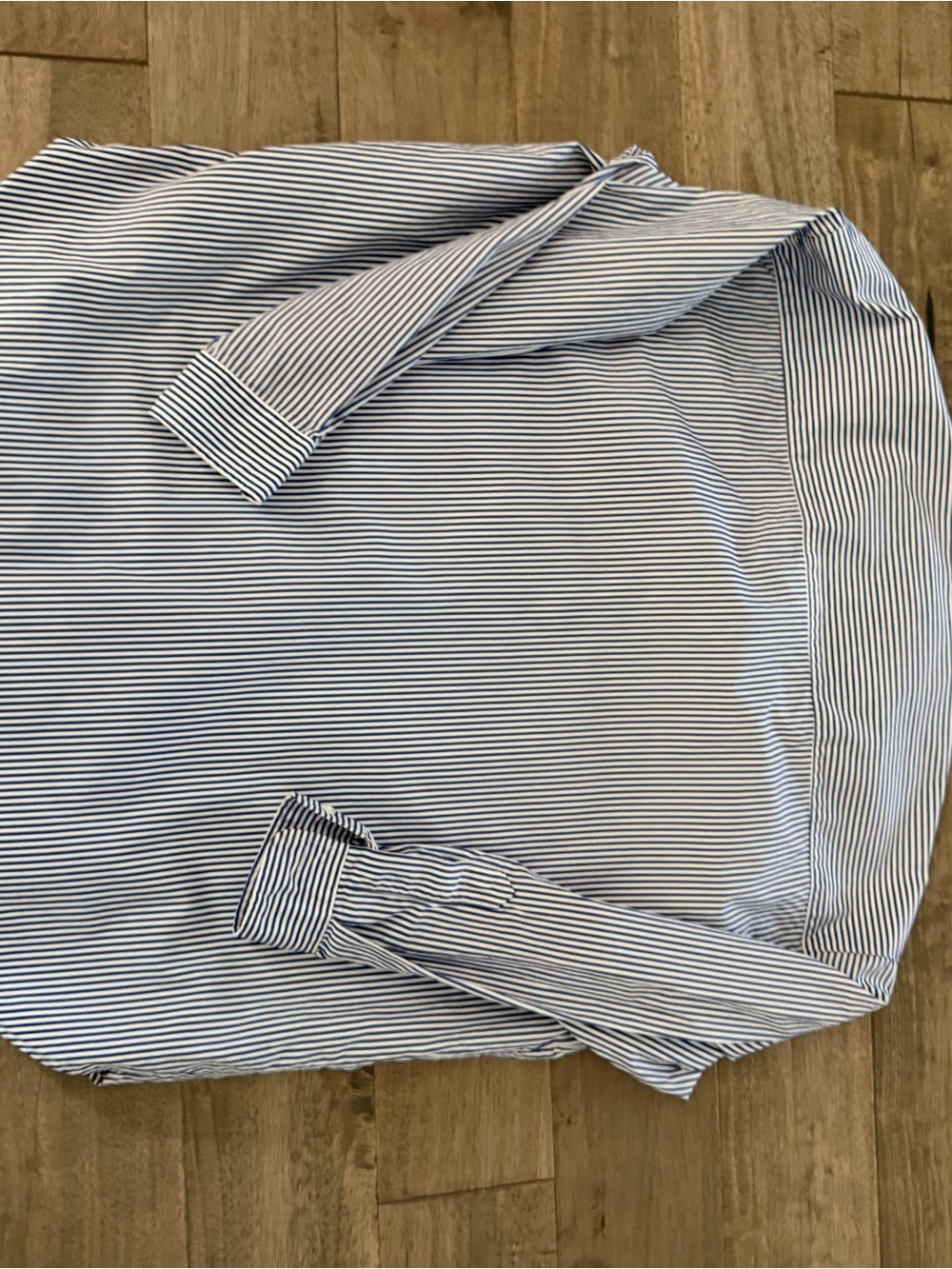 Frank & Eileen Navy and White Striped Button-Down Shirts - Picture 7 of 8